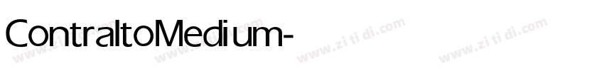 Contralto Medium字体转换